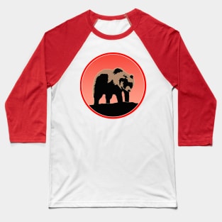 Grizzly Bear at Sunset Baseball T-Shirt